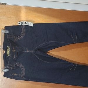 Dark blue denim jeans